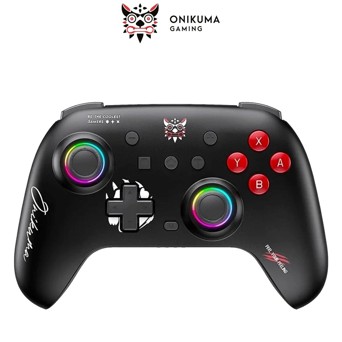 ONIKUMA C1 Dual-Mode Wireless Gaming Controller Gamepad Black with RGB Hall Effect Bluetooth and Wired Mode 1 ONIKUMA C1