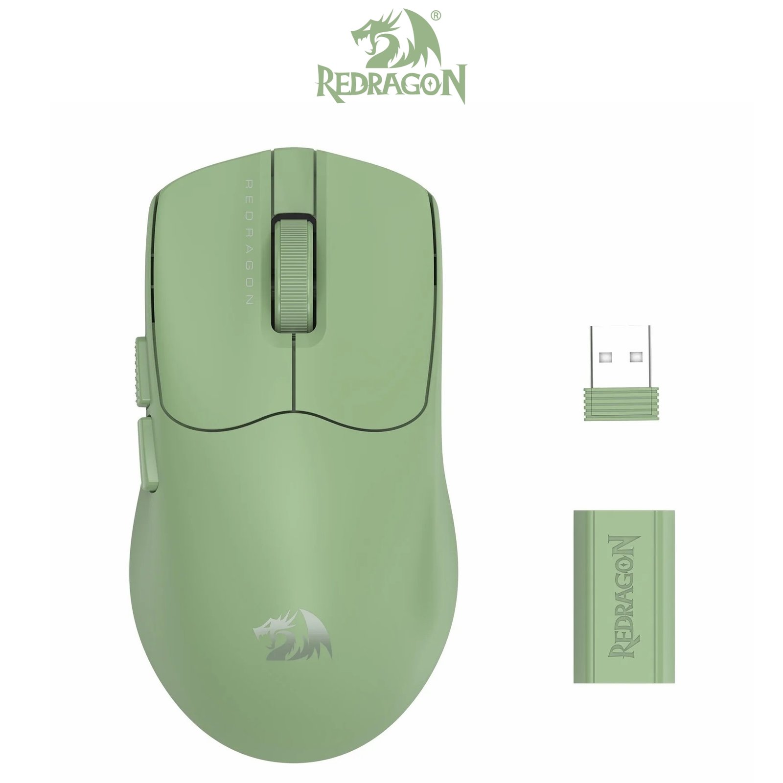 Redragon M933OM-Ult AXION Dual 8K Hz Tri-Mode Wireless Gaming Mouse Olive Mist 45000Dpi Lightweight 1 Redragon M933OM-Ult
