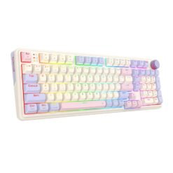 Redragon K768 EISA 100 RGB Tri-Mode Wireless Mechanical Gaming Keyboard Violet with Custom Yolk Linear Switch 8 Redragon K768 EISA 100 RGB Tri-Mode Wireless Mechanical Gaming Keyboard Violet with Custom Yolk Linear Switch - Image 3