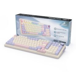 Redragon K768 EISA 100 RGB Tri-Mode Wireless Mechanical Gaming Keyboard Violet with Custom Yolk Linear Switch 11 Redragon K768