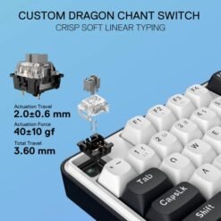 Redragon K689 WYVERN RGB Wired Mechanical Keyboard Full Size Upgraded Hot-swappable Socket Custom Linear Switch 8 Redragon K689 WYVERN RGB Wired Mechanical Keyboard Full Size Upgraded Hot-swappable Socket Custom Linear Switch - Image 3