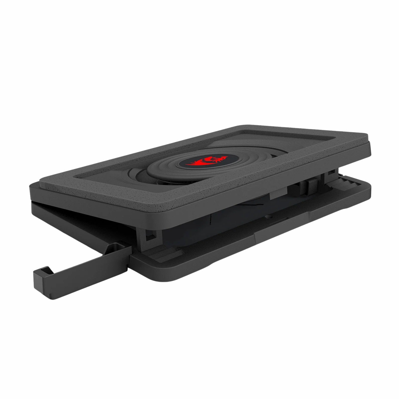 Redragon GCP512 WINDSEEKER RGB Laptop Cooling Pad with Phone Holder 5.9" High-Speed Fan for Rapid Cooling 15-17" Laptop Compatibility 3 Redragon GCP512 WINDSEEKER RGB Laptop Cooling Pad with Phone Holder 5.9" High-Speed Fan for Rapid Cooling 15-17" Laptop Compatibility - Image 3