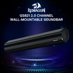 Redragon GS821 AIRBURST Bluetooth Gaming Speaker Soundbar with Remote BT 5.3 & Wired Optical/HDMI ARC/AUX/USB Connection Support 11 Redragon GS821