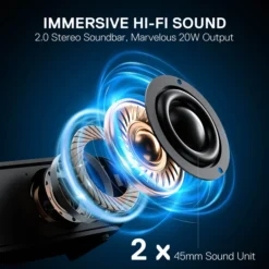 Redragon GS821 AIRBURST Bluetooth Gaming Speaker Soundbar with Remote BT 5.3 & Wired Optical/HDMI ARC/AUX/USB Connection Support 8 Redragon GS821