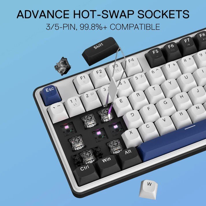 Redragon K689 WYVERN RGB Wired Mechanical Keyboard Full Size Upgraded Hot-swappable Socket Custom Linear Switch 4 Redragon K689 WYVERN RGB Wired Mechanical Keyboard Full Size Upgraded Hot-swappable Socket Custom Linear Switch - Image 4