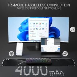 Redragon K724SP PRO BEHEMOTH Wireless Mechanical RGB Gaming Keyboard 75% Layout 3-Mode Connectivity Linear Mint Mambo Switch - Image 3