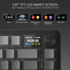 Redragon K724SP PRO BEHEMOTH Wireless Mechanical RGB Gaming Keyboard 75% Layout 3-Mode Connectivity Linear Mint Mambo Switch - Image 4