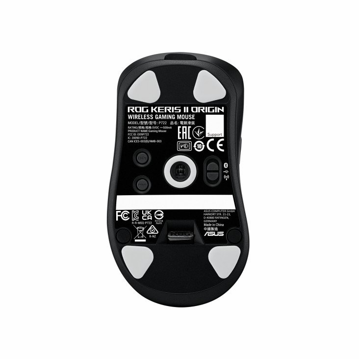 ASUS ROG Keris II Origin P722 RGB Gaming Wireless Mouse Ergonomic 65-gram with 42,000dpi ROG AimPoint Pro optical sensor 8000Hz polling rate 6 ASUS ROG Keris II Origin