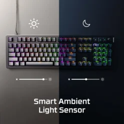 HyperX Alloy Rise 100% Rapid Mechanical Gaming Keyboard OPEN BOX 8000Hz Polling Rate with Red Mechanical Switches - Image 3