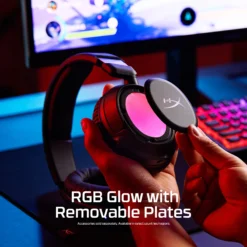 Alternative view of HyperX Cloud Flight 2 Wireless Gaming Headset OPEN BOX Bluetooth and 2.4G Dual Connectivity Options and RGB Backlight