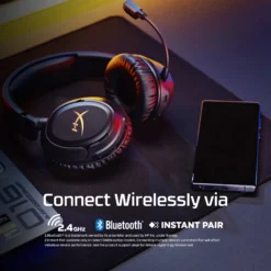 HyperX Cloud Flight 2 Wireless Gaming Headset OPEN BOX Bluetooth and 2.4G Dual Connectivity Options and RGB Backlight - Image 4