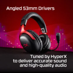 HyperX Cloud III S Wireless Gaming Headset OPEN BOX Bluetooth and 2.4Ghz Wireless Up to 120 Hours of Battery Life - Image 3