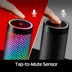 HyperX QuadCast 2 S RGB USB Microphone OPEN BOX Deep customization with 100+ aRGB LEDs Tap-to-Mute Sensor - Image 4