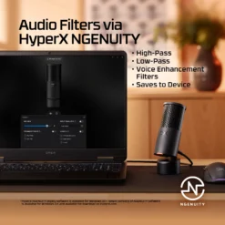 HyperX SoloCast 2 USB Microphone OPEN BOX Clear Sound with Built-in Shock Mount & Pop Filter - Image 7