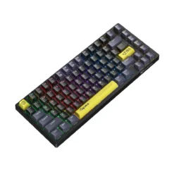 ONIKUMA G52 Wired Mechanical Gaming Keyboard with Red Switches and Multimedia Volume Knob 82-Key Compact Layout Rainbow Backlit 7 ONIKUMA G52 Wired Mechanical Gaming Keyboard with Red Switches and Multimedia Volume Knob 82-Key Compact Layout Rainbow Backlit - Image 3