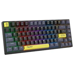 ONIKUMA G52 Wired Mechanical Gaming Keyboard with Red Switches and Multimedia Volume Knob 82-Key Compact Layout Rainbow Backlit 8 ONIKUMA G52 Wired Mechanical Gaming Keyboard with Red Switches and Multimedia Volume Knob 82-Key Compact Layout Rainbow Backlit - Image 4